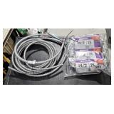 solid metal clad cable 14/2 25 ft