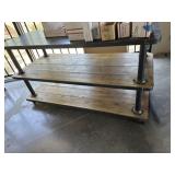 Heavy-duty wooden 3 layer table