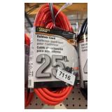 3 LOTS 1  25 ft outdoor extension cord medium duty