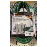 2 LOT 1 40 FT land scape extension cords, med duty