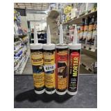 4 Tubes -- Self leaveling sealant and Mortar