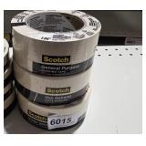 2 LOTS 2 ROLLS MASKING. Scotch tape