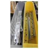 2 lots 1 bin of plates and mending bars