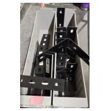 2 lots1-  6-in flat mending place& 5-in l brackets