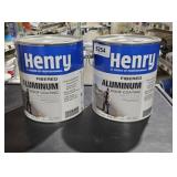 2 sm cans Henry Aluminum Roof Coat