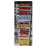 Miscellaneous keep out and caution signs