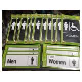 Restroom signs