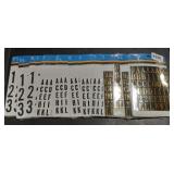 1 inch letters and numbers