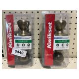 (2) Door knobs
