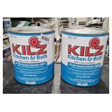 (2) lots 1 gallon KILZ kitchen and bath primer