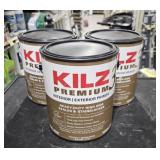 (3) lots 1 gallon KILZ interior primer