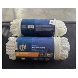 2 LOTS 1 ROLL 1/2 ROPE X 50 FT