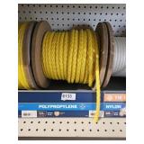 1/2' YELLOW BRAIDED ROPE PARTIAL ROLL