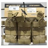 HRT tactical gear, triple AR placard pouch