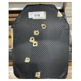 Sample Used Plate with Bullet holes