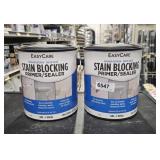 (2) lots 1 gall stain, blocking primer sealer whit