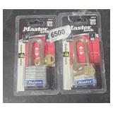 (2) master lock padlocks