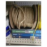 3/8 SISAL ROPE  PARTIAL ROLL 1000 + FT