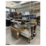 Rolling display rack -  rack only.  No contents
