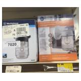 Four light outdoor lights with clear glass