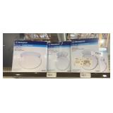 5 boxes of light flushes white finish with white