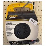 Four outlet portable power station 25 feet