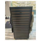 Rolling shelf slate bored 4 sided