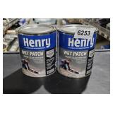 2 sm cans Henry Wet Patch