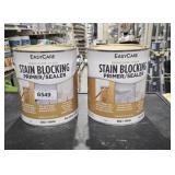 (2) lots 1 gal white stain, blocking