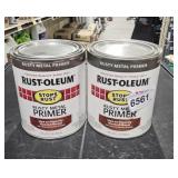 (2) quarts R oleum, rusty metal primer