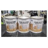 (3) quartz stain, blocking primer sealer white