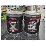 (2) quarts XO rusty metal primer