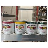 (4) Half pint 3 paint colors