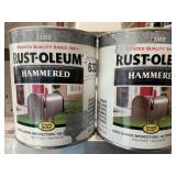 (2) one quart Silver paint