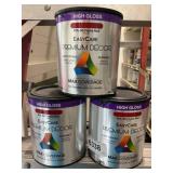 (3)  1QT High Gloss Fiesta Red