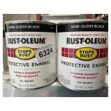 (2) 1QT Semi- Gloss Black paint