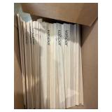 Box of Valspar wood paint stirring sticks