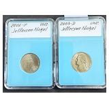 2Lots Jefferson Nickel Uncirculated 2006 P &
