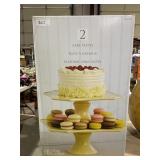 NIB Two Cake Plates