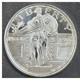 .999 Silver 1 oz Silver Round- Liberty / Freedom