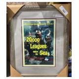 Framed Poster "20,000 Leagues under the Sea"