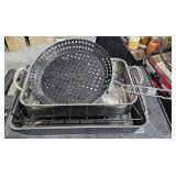 Large Roasting Pan w/ Rack 17" x 13", Cuisinart