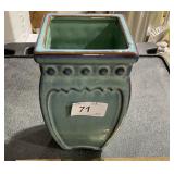 Square Vase w/ Decorations 8" Tall