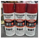 3 Cans Rust-Oleum Multi Purpose Enamel Paint