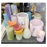 Shaped Candles, Candle Lanterns, Dried Flowers in