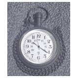 Black Quartz Pocket Watch