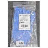 Bag Work Smart Blue 100pk Standard Cable Tie 8" L