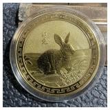 Metal Zodiac Token Gold Tone- Chinese Lunar