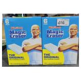 2 Boxes Mr Clean Magic Eraser 6 Pds ea