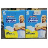 2 Boxes Mr Clean Magic Eraser 6 Pds ea
